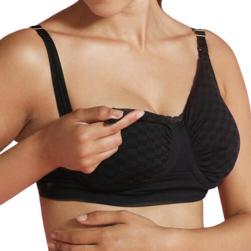 Carriwell-Padded-Gelwire-Support-Nursing-Bra-Black-Check