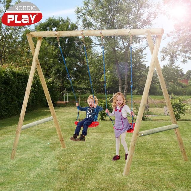 Nordic Play Active Swing Set W/ Fittings & Swings - Gyngestativ - TIl den lille